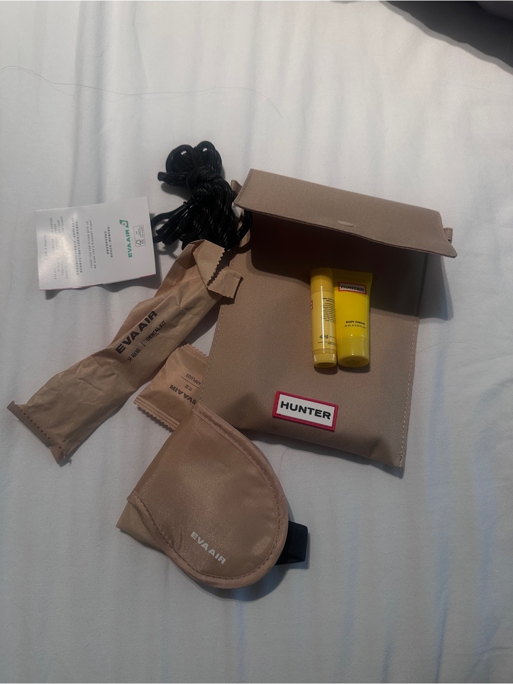 Hunter Beige Toiletry Pouch with Drawcord